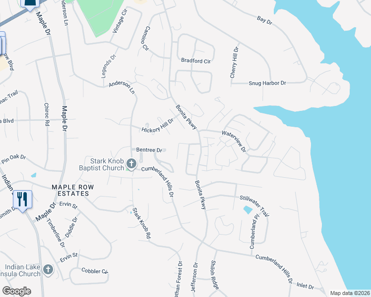 map of restaurants, bars, coffee shops, grocery stores, and more near 133 Coldwater Drive in Hendersonville