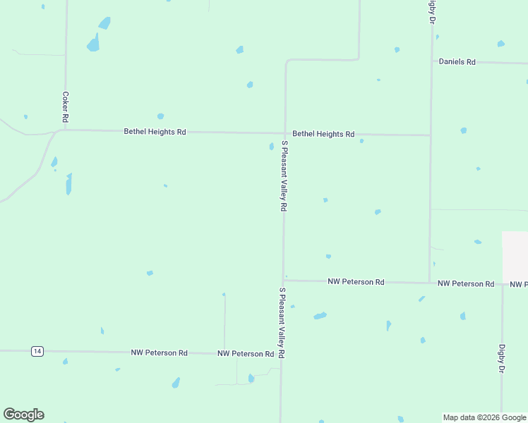 map of restaurants, bars, coffee shops, grocery stores, and more near 9597 South Pleasant Valley Road in Gentry