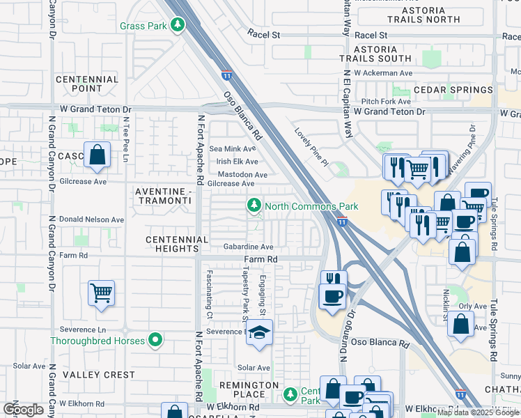 map of restaurants, bars, coffee shops, grocery stores, and more near 9021 Woolen Hearth Court in Las Vegas
