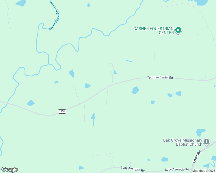 map of restaurants, bars, coffee shops, grocery stores, and more near State Road 1151 in Granville County