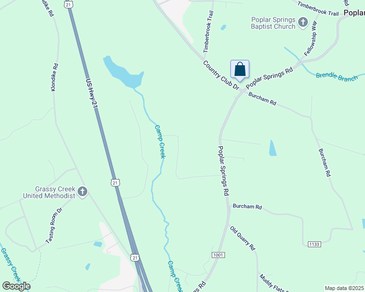 map of restaurants, bars, coffee shops, grocery stores, and more near 306 Camp Creek Lane in State Road