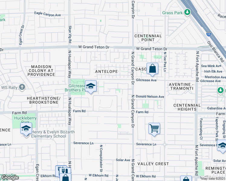 map of restaurants, bars, coffee shops, grocery stores, and more near 9725 Sandy Turtle Avenue in Las Vegas
