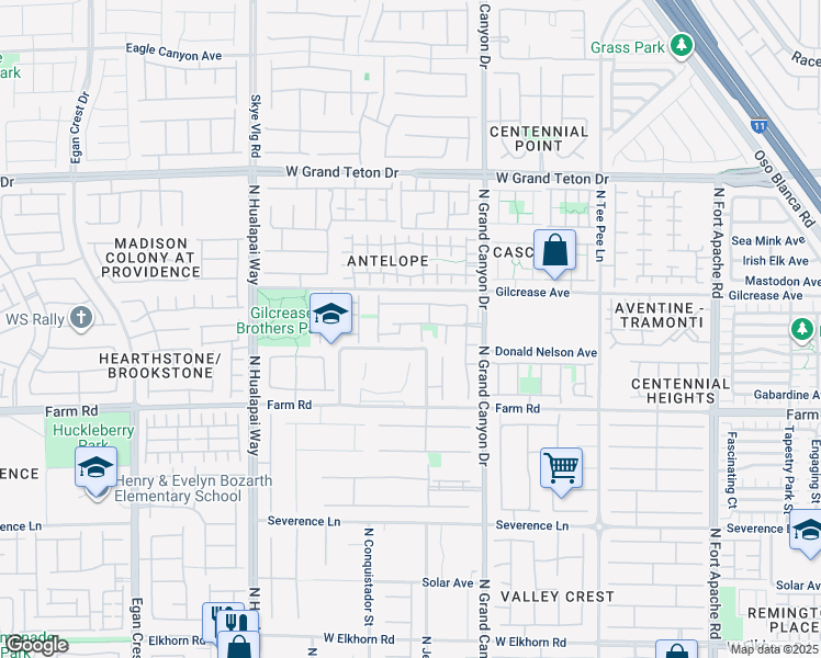 map of restaurants, bars, coffee shops, grocery stores, and more near 9725 Sandy Turtle Avenue in Las Vegas