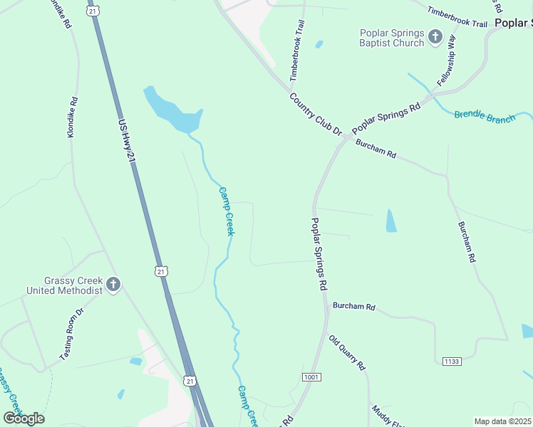 map of restaurants, bars, coffee shops, grocery stores, and more near 306 Camp Creek Lane in State Road