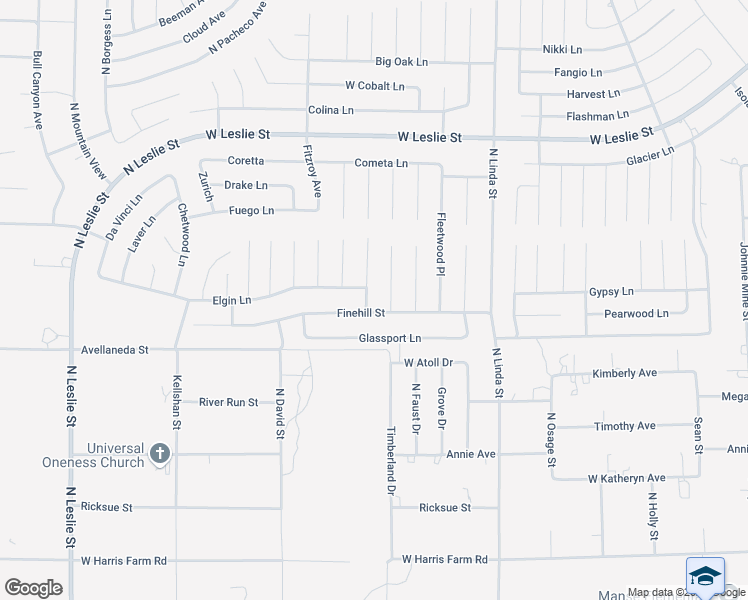map of restaurants, bars, coffee shops, grocery stores, and more near 5621 Crockett Place in Pahrump