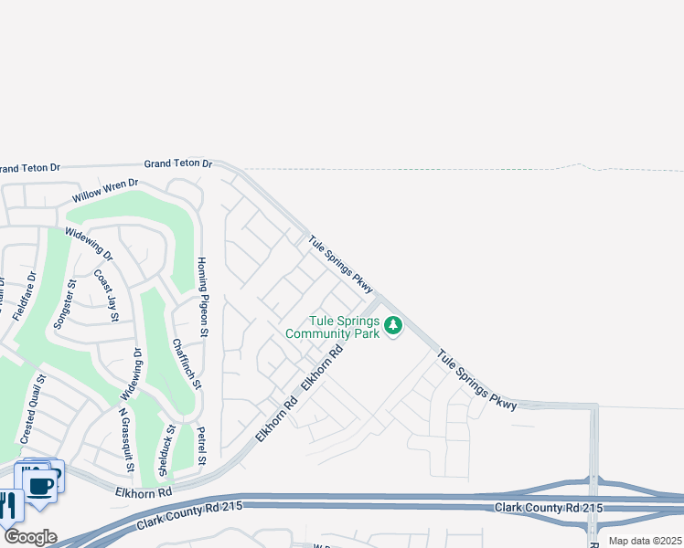 map of restaurants, bars, coffee shops, grocery stores, and more near 1746 Bonnie Bay Place in North Las Vegas