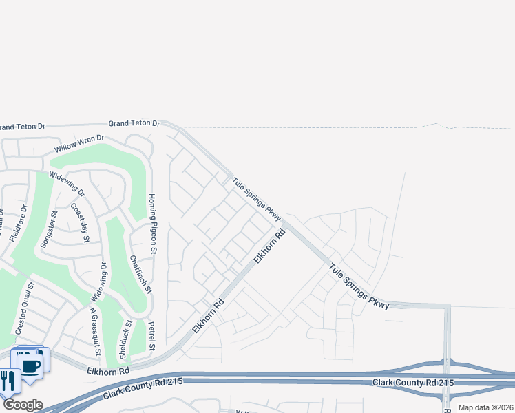 map of restaurants, bars, coffee shops, grocery stores, and more near 1746 Bonnie Bay Place in North Las Vegas