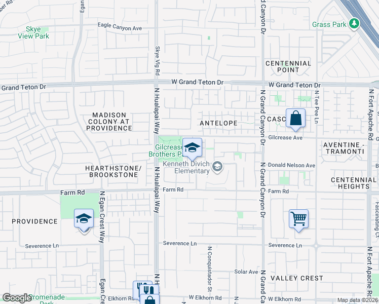 map of restaurants, bars, coffee shops, grocery stores, and more near 7713 Twin Tails Street in Las Vegas
