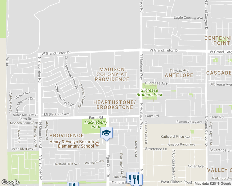 map of restaurants, bars, coffee shops, grocery stores, and more near 10227 Borah Peak Avenue in Las Vegas