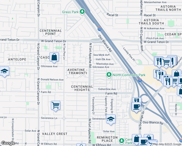 map of restaurants, bars, coffee shops, grocery stores, and more near 9169 Column Court in Las Vegas
