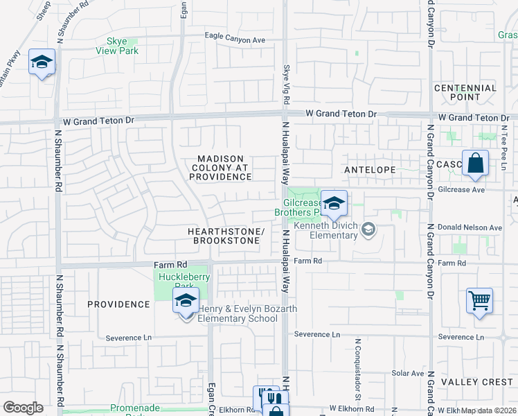 map of restaurants, bars, coffee shops, grocery stores, and more near 10140 Ocicat Avenue in Las Vegas
