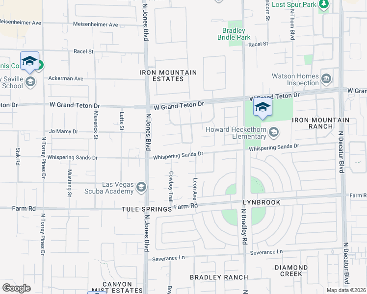 map of restaurants, bars, coffee shops, grocery stores, and more near 5884 Whispering Sands Drive in Las Vegas