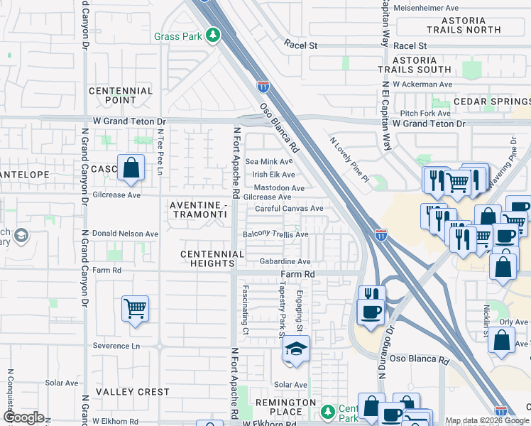 map of restaurants, bars, coffee shops, grocery stores, and more near 9061 Silk Threads Avenue in Las Vegas