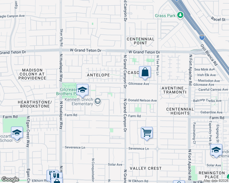 map of restaurants, bars, coffee shops, grocery stores, and more near 7712 Turtle Haven Court in Las Vegas