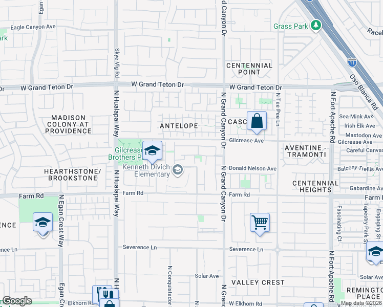 map of restaurants, bars, coffee shops, grocery stores, and more near 7712 Turtle Haven Court in Las Vegas