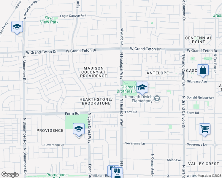 map of restaurants, bars, coffee shops, grocery stores, and more near 7709 La Perm Street in Las Vegas