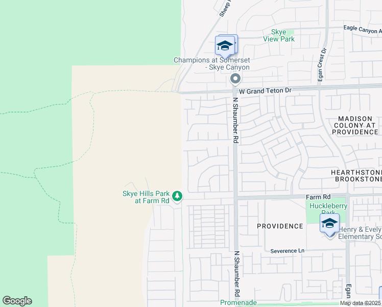 map of restaurants, bars, coffee shops, grocery stores, and more near 10845 Hunters Green Avenue in Las Vegas