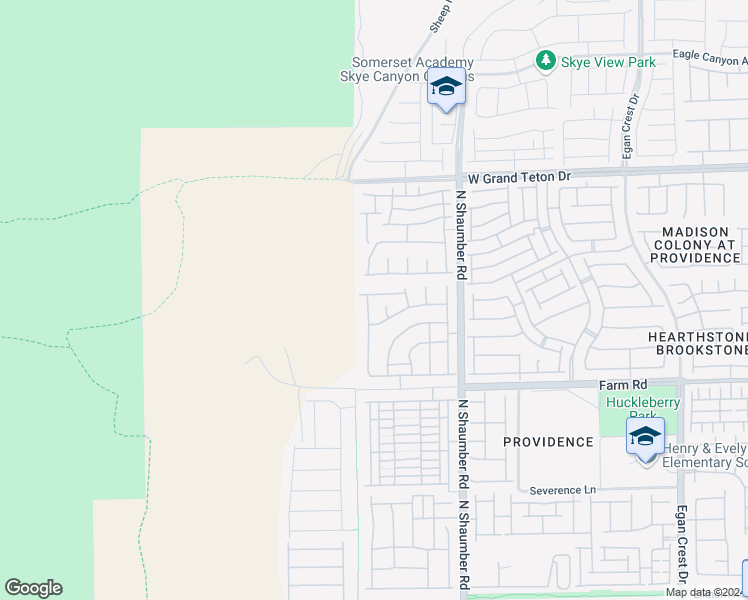 map of restaurants, bars, coffee shops, grocery stores, and more near 10845 Hunters Green Avenue in Las Vegas