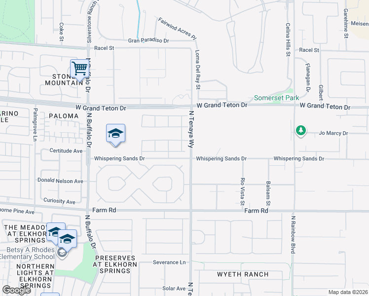 map of restaurants, bars, coffee shops, grocery stores, and more near 7230 Fresh Harvest Avenue in Las Vegas