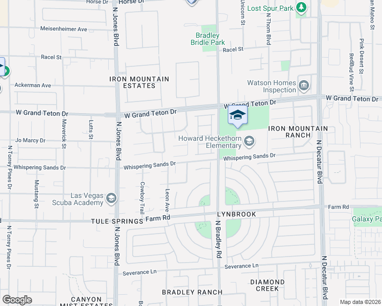 map of restaurants, bars, coffee shops, grocery stores, and more near 7842 Flat Creek Street in Las Vegas