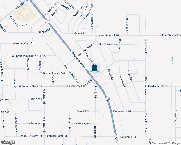 map of restaurants, bars, coffee shops, grocery stores, and more near 5611 Nevada 160 in Pahrump