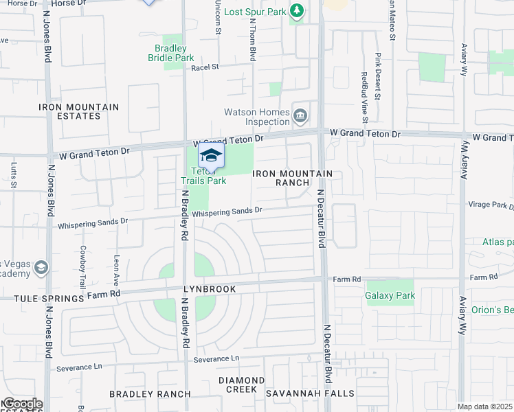 map of restaurants, bars, coffee shops, grocery stores, and more near 5047 Naff Ridge Drive in Las Vegas