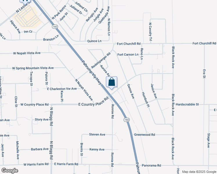 map of restaurants, bars, coffee shops, grocery stores, and more near 5611 Nevada 160 in Pahrump