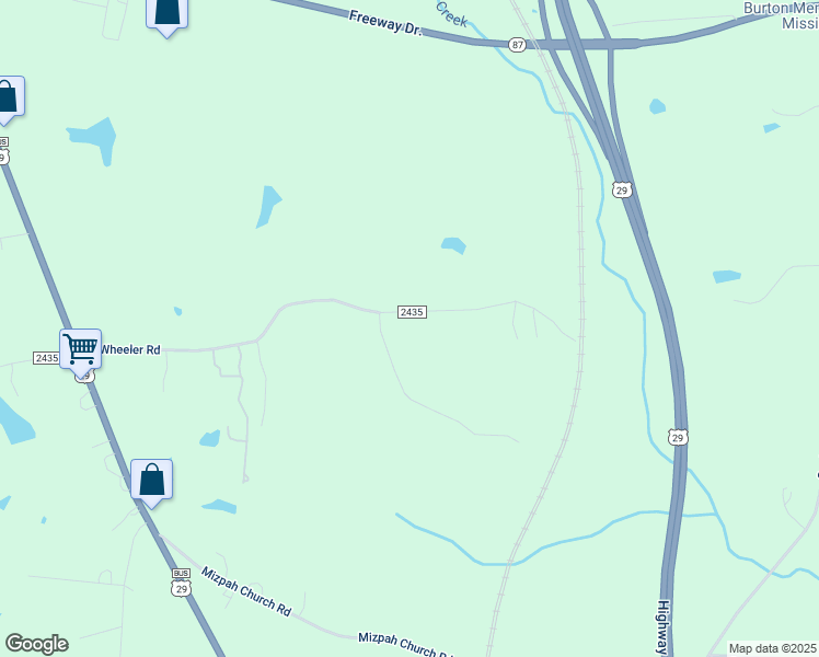 map of restaurants, bars, coffee shops, grocery stores, and more near 502 Wheeler Road in Reidsville