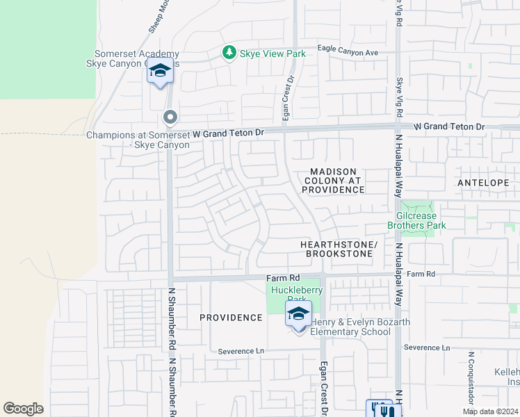 map of restaurants, bars, coffee shops, grocery stores, and more near 7747 Sugarloaf Peak Street in Las Vegas