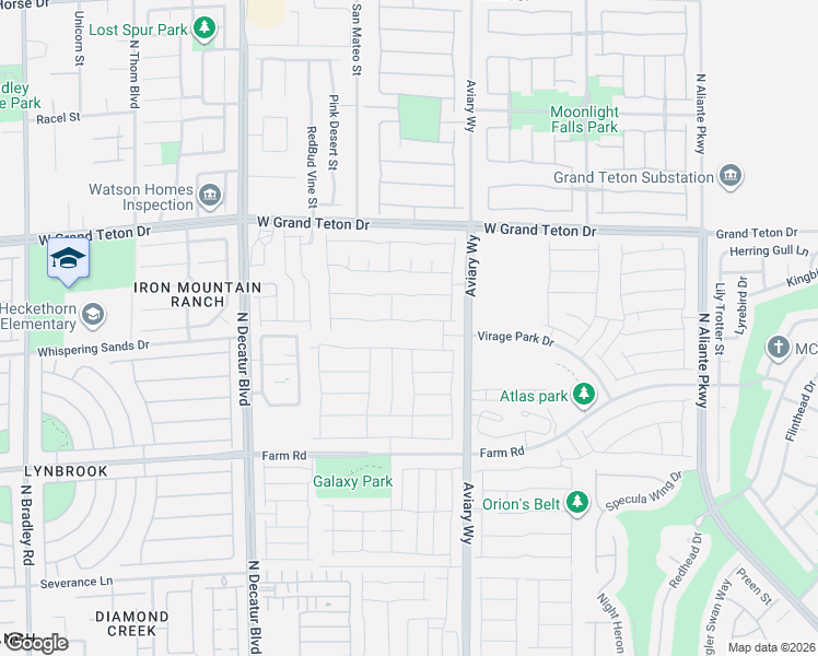 map of restaurants, bars, coffee shops, grocery stores, and more near 4321 Westmere Ave in North Las Vegas