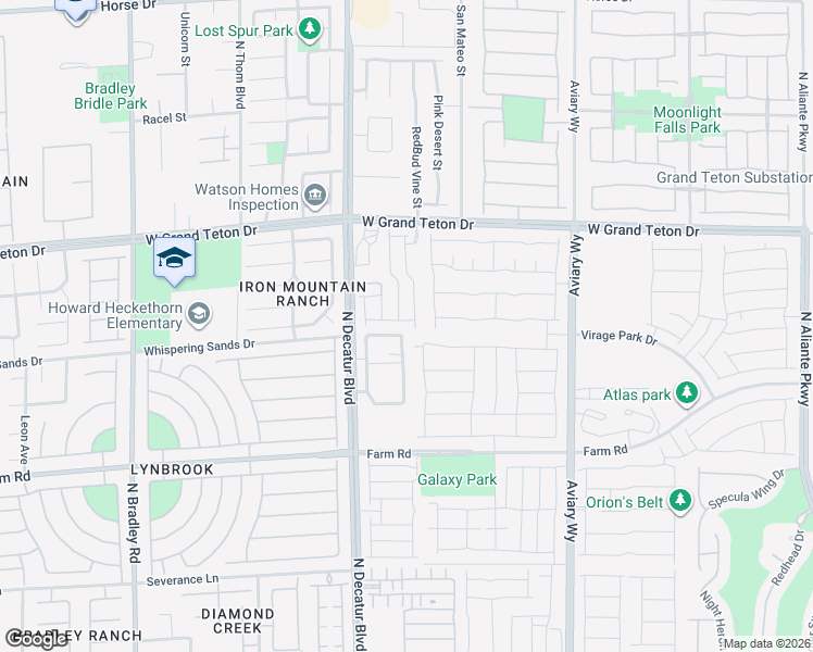 map of restaurants, bars, coffee shops, grocery stores, and more near 4655 Zodiac Sky Avenue in North Las Vegas