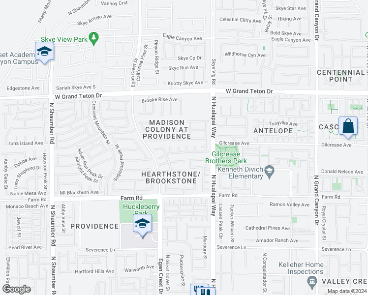 map of restaurants, bars, coffee shops, grocery stores, and more near 7739 Tree Lane Peak Court in Las Vegas