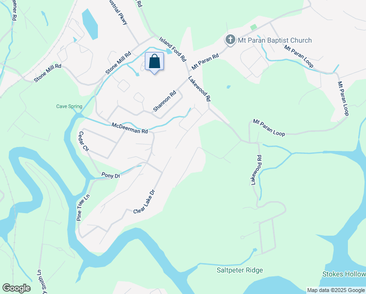 map of restaurants, bars, coffee shops, grocery stores, and more near 223 Storm Lane in Jacksboro