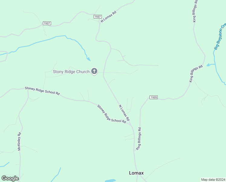 map of restaurants, bars, coffee shops, grocery stores, and more near 1940 North Lomax Road in Traphill