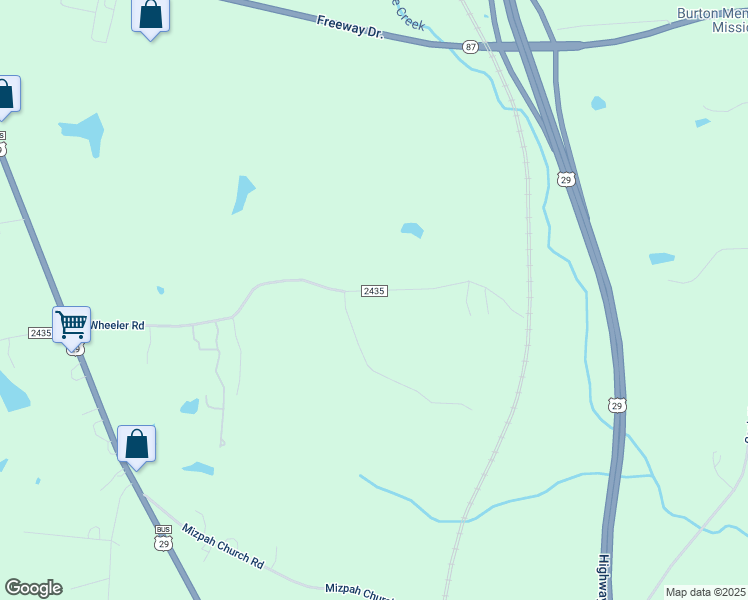 map of restaurants, bars, coffee shops, grocery stores, and more near 502 Wheeler Road in Reidsville