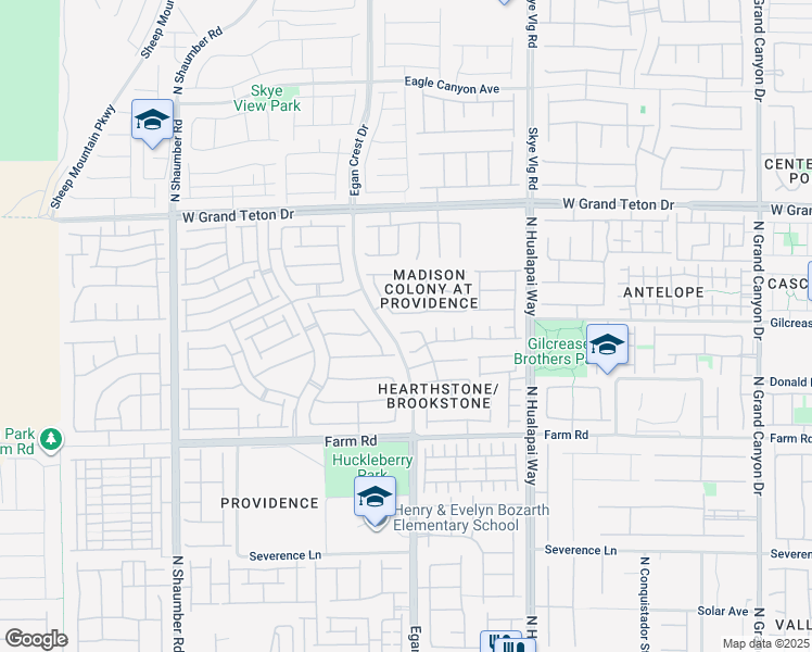map of restaurants, bars, coffee shops, grocery stores, and more near 10248 Gladstone Peak Street in Las Vegas