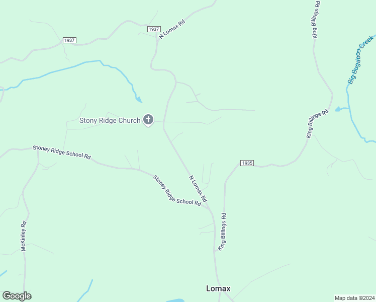 map of restaurants, bars, coffee shops, grocery stores, and more near 1940 North Lomax Road in Traphill