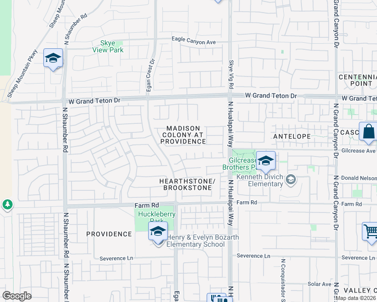 map of restaurants, bars, coffee shops, grocery stores, and more near 7746 Fortress Peak Court in Las Vegas