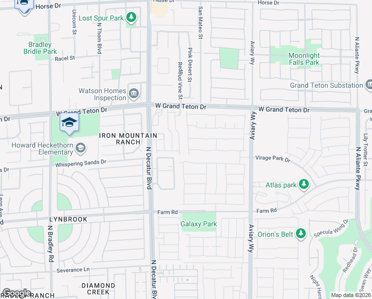 map of restaurants, bars, coffee shops, grocery stores, and more near 7809 Mazarine Street in North Las Vegas