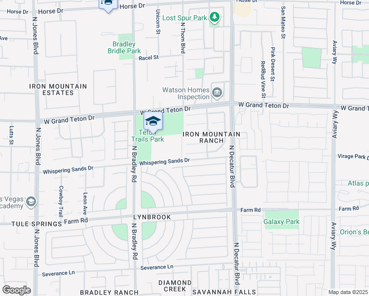 map of restaurants, bars, coffee shops, grocery stores, and more near 5049 Charlo Drive in Las Vegas