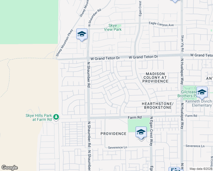 map of restaurants, bars, coffee shops, grocery stores, and more near 10557 Bandera Mountain Lane in Las Vegas
