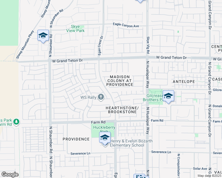 map of restaurants, bars, coffee shops, grocery stores, and more near 10273 Headrick Drive in Las Vegas
