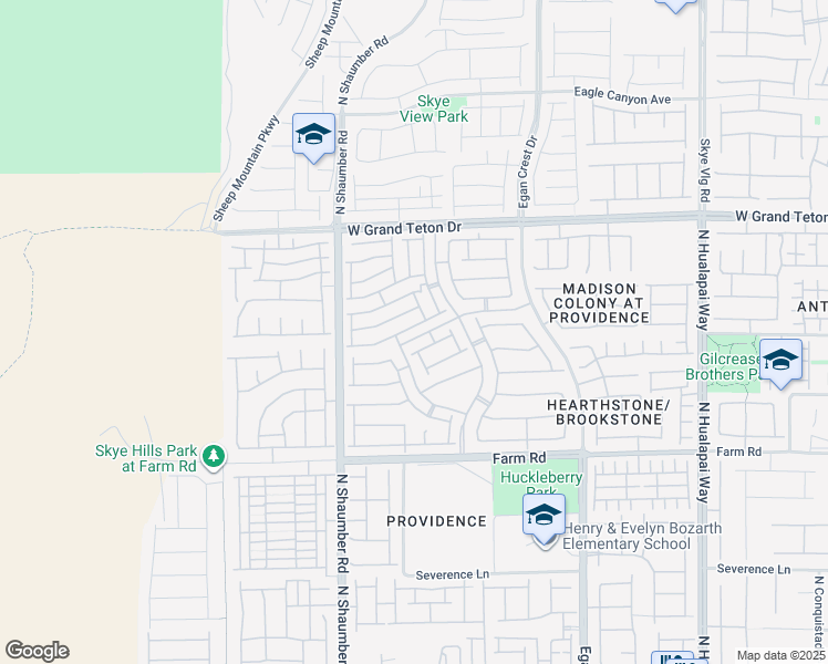 map of restaurants, bars, coffee shops, grocery stores, and more near 10553 Bandera Mountain Lane in Las Vegas