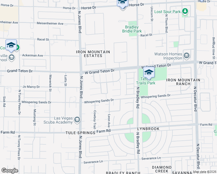 map of restaurants, bars, coffee shops, grocery stores, and more near 5784 Cowboy Fiddle Court in Las Vegas