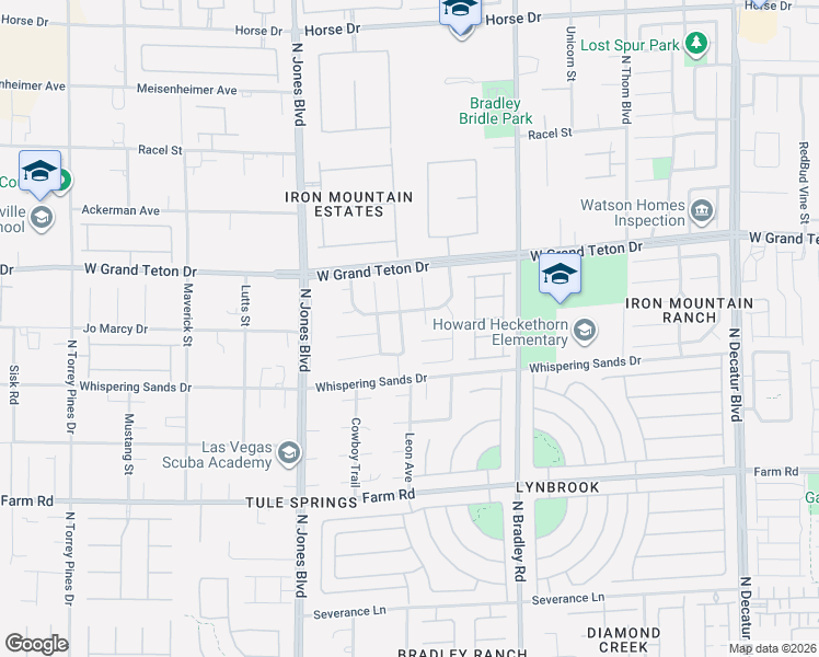 map of restaurants, bars, coffee shops, grocery stores, and more near 5784 Cowboy Fiddle Court in Las Vegas