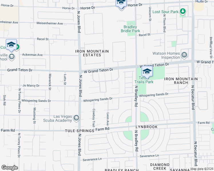 map of restaurants, bars, coffee shops, grocery stores, and more near 5784 Cowboy Fiddle Court in Las Vegas