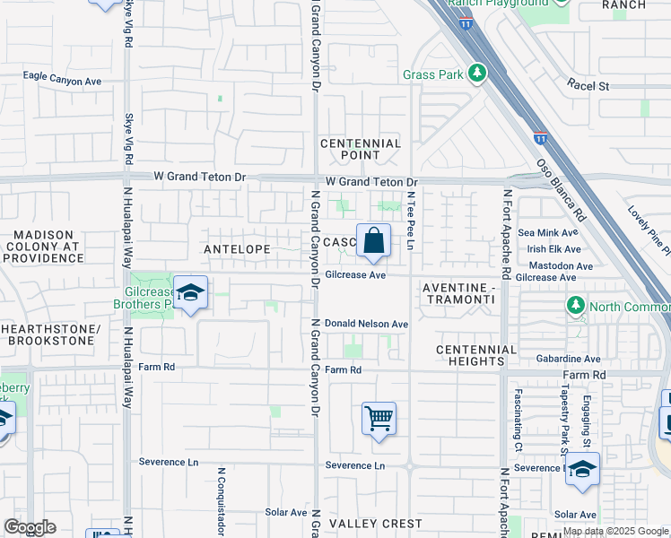 map of restaurants, bars, coffee shops, grocery stores, and more near 9541 Gibbon Avenue in Las Vegas