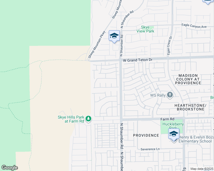 map of restaurants, bars, coffee shops, grocery stores, and more near 7818 North Brodie Castle Court in Las Vegas