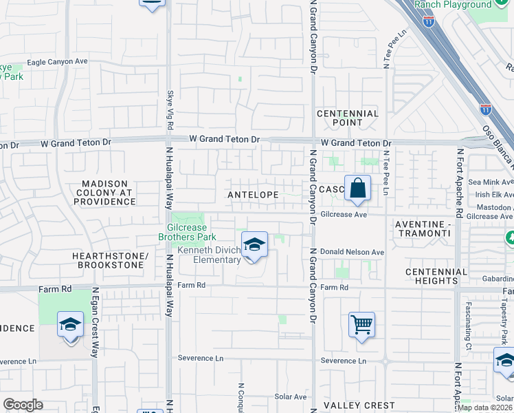 map of restaurants, bars, coffee shops, grocery stores, and more near 7805 Territorial Street in Las Vegas
