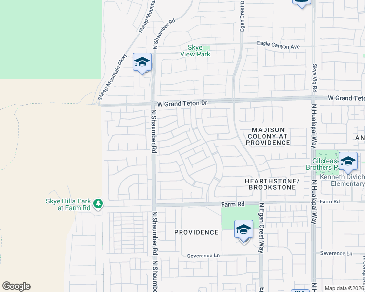 map of restaurants, bars, coffee shops, grocery stores, and more near 10556 Bandera Mountain Lane in Las Vegas